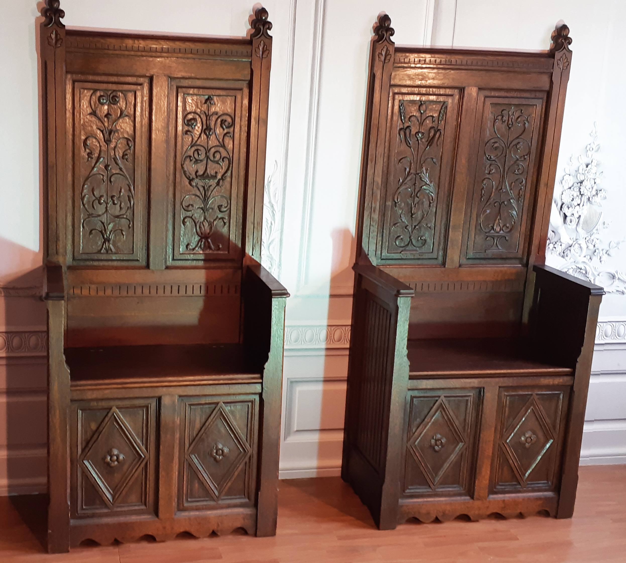 PAIR OF FRENCH OAK GREAT ENTRY