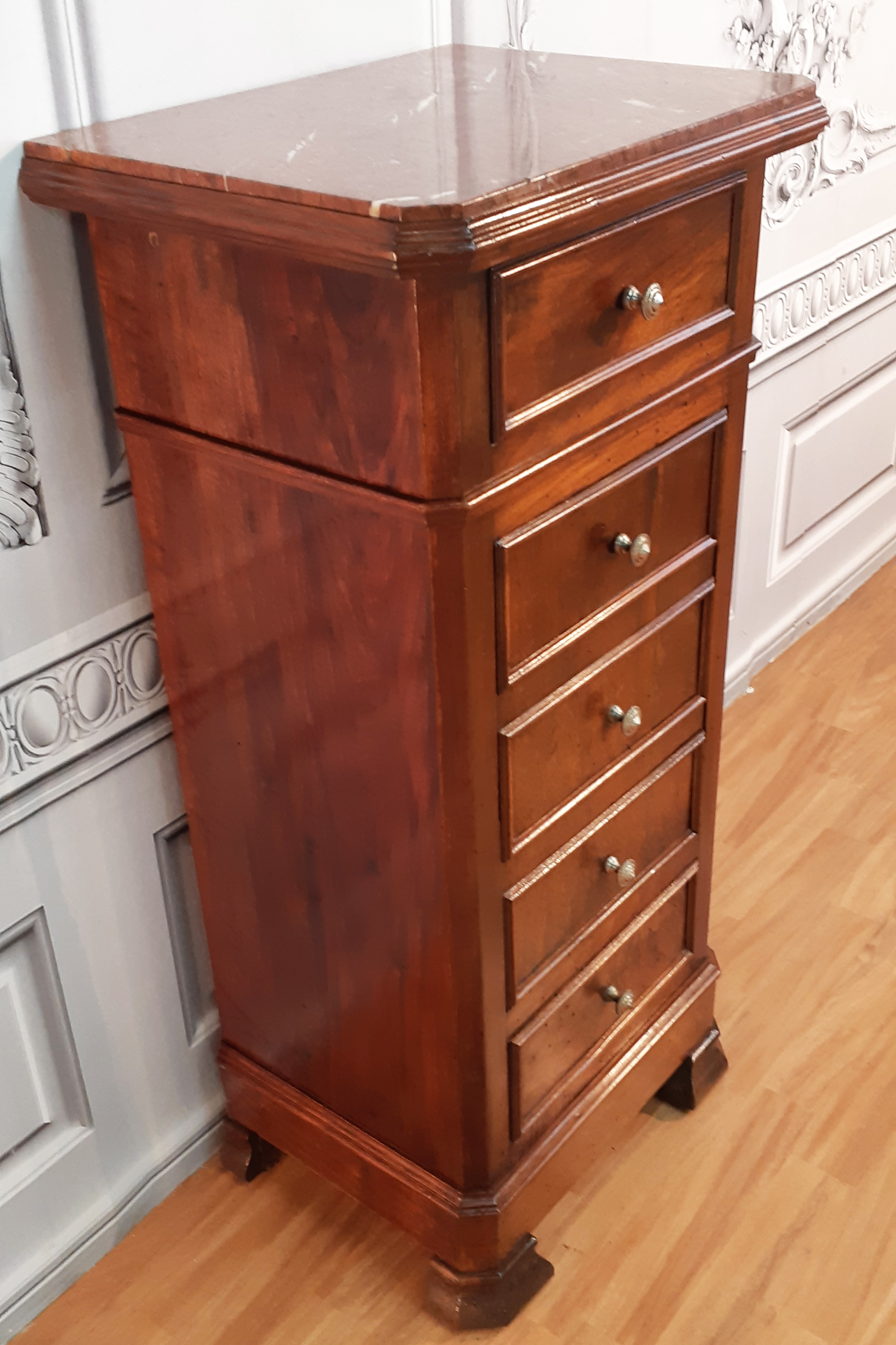 LOUIS PHILIPPE STYLE WALNUT MARBLE