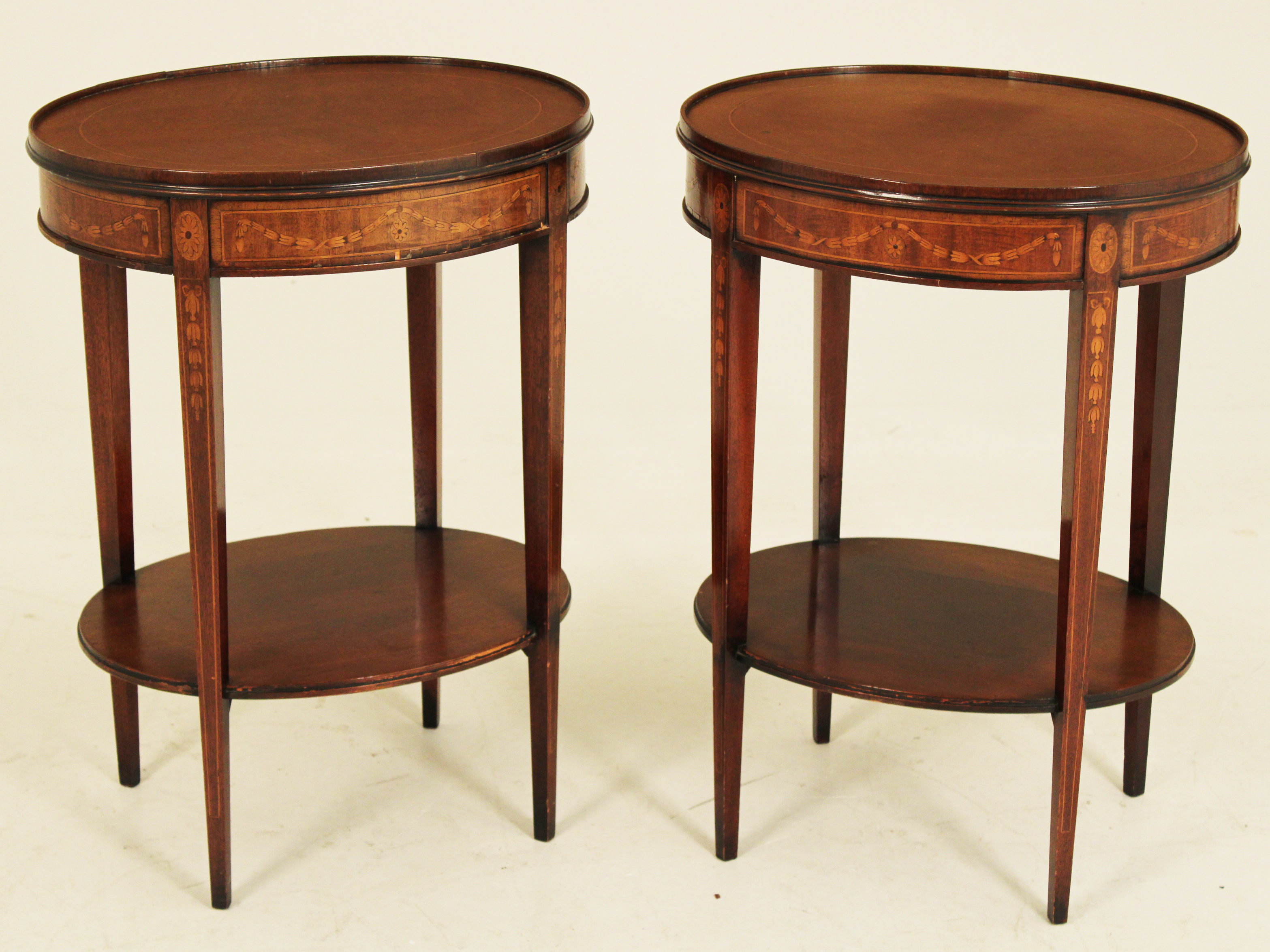 PR OF ENGLISH MAHOGANY INLAID 35fbd3