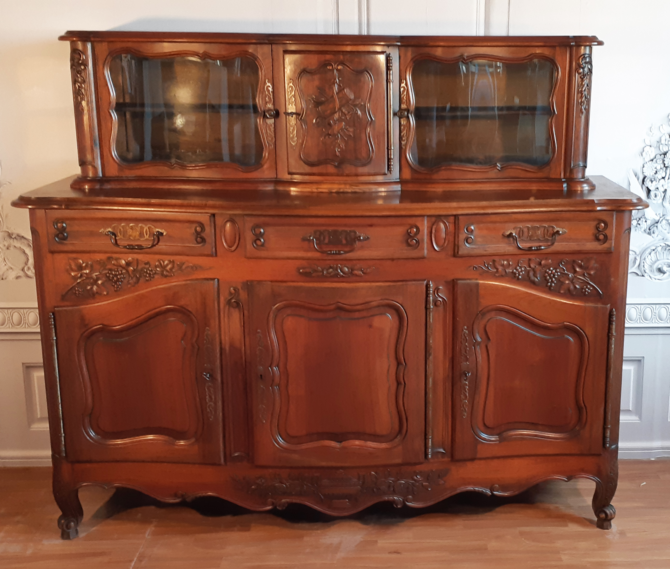 PROVINCIAL LOUIS XV STYLE WALNUT