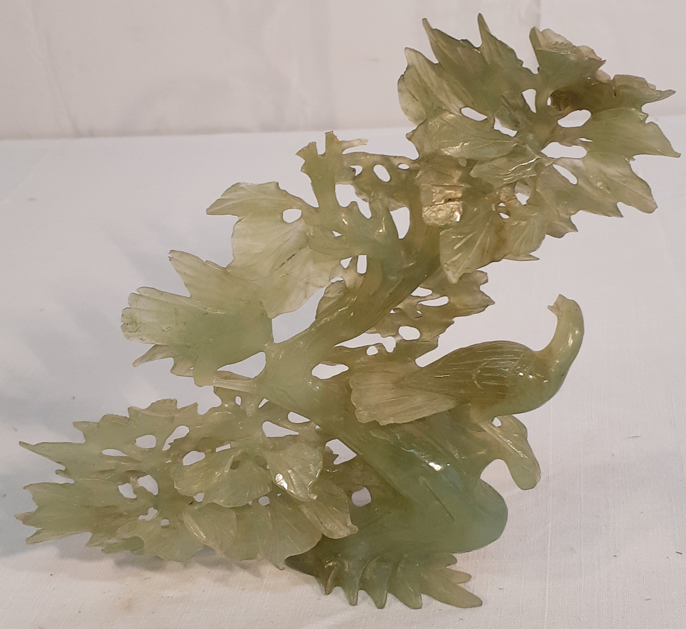 ORIENTAL SERPENTINE JADE CARVED SCULPTURE