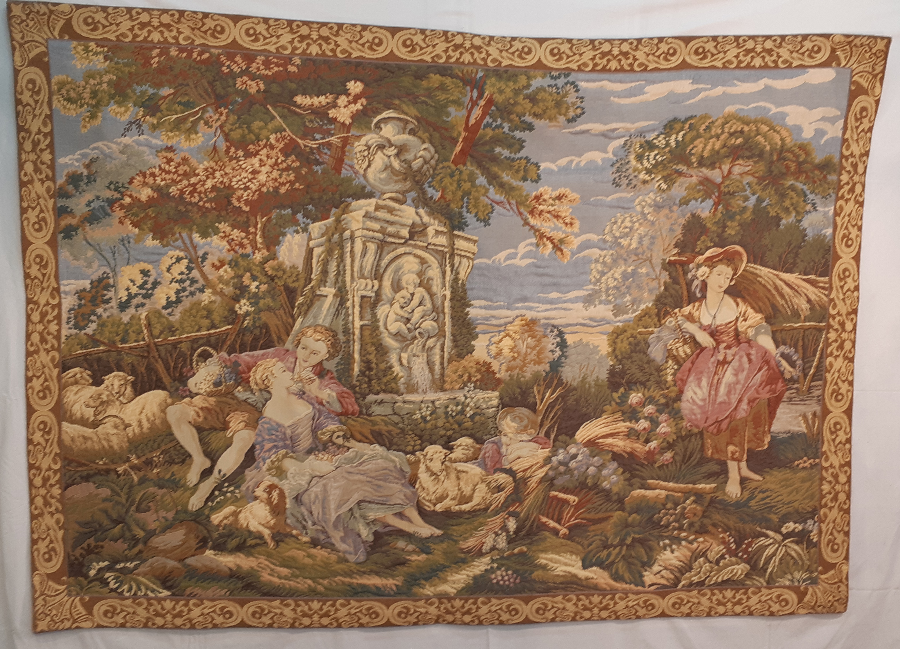 FLEMISH TAPESTRY 54 X 74 FLEMISH 35fc33