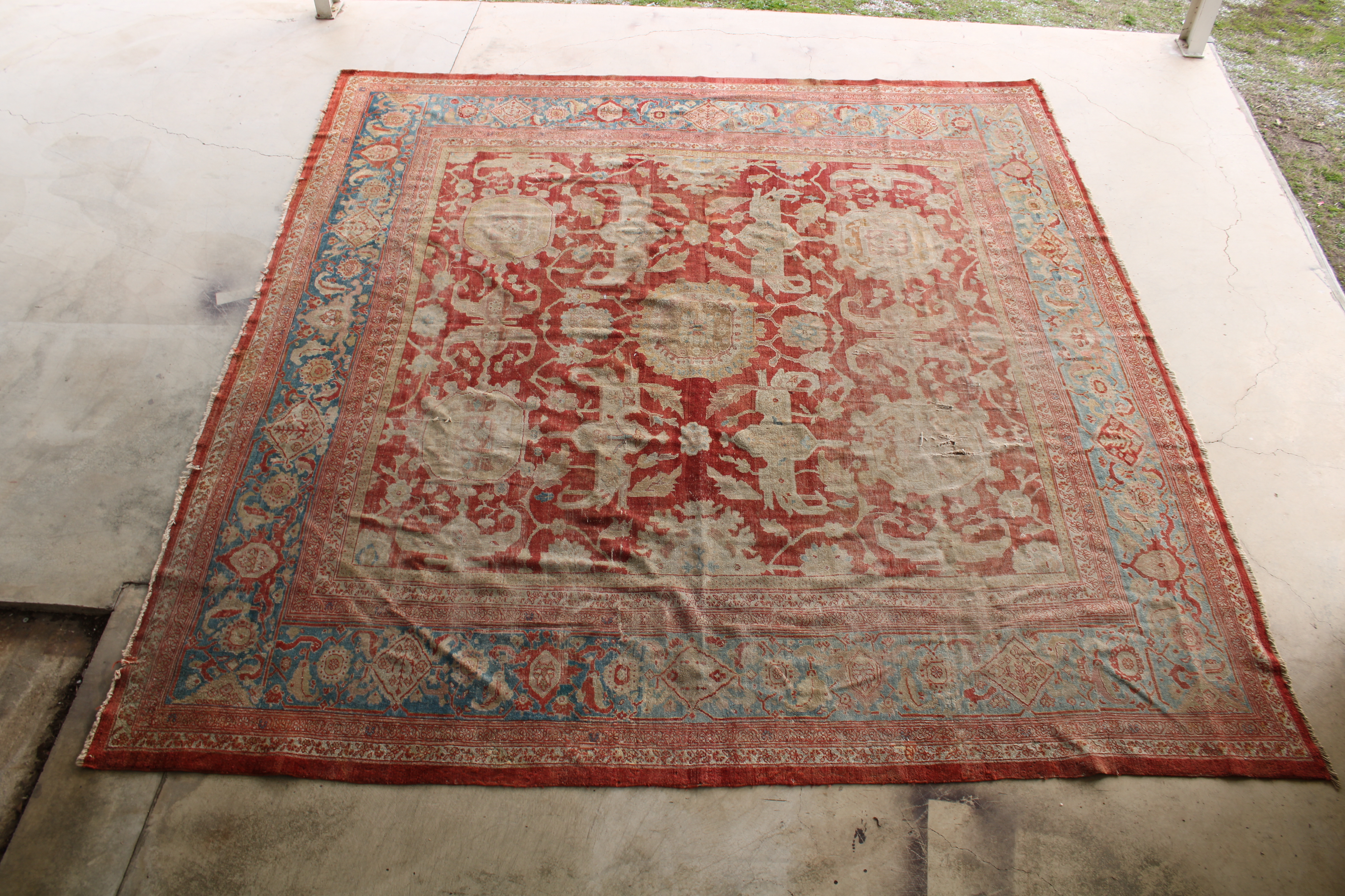 ANTIQUE ROOM SIZE PERSIAN SULTANABAD 35fc47