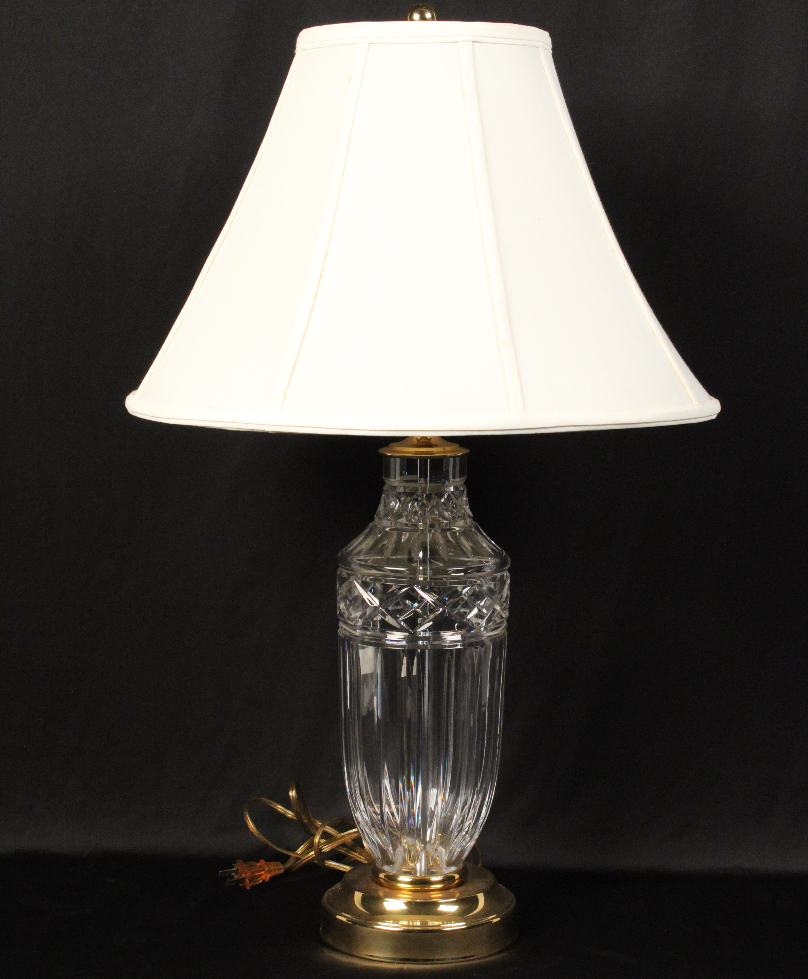 WATERFORD CLEARMONT CRYSTAL TABLE LAMP