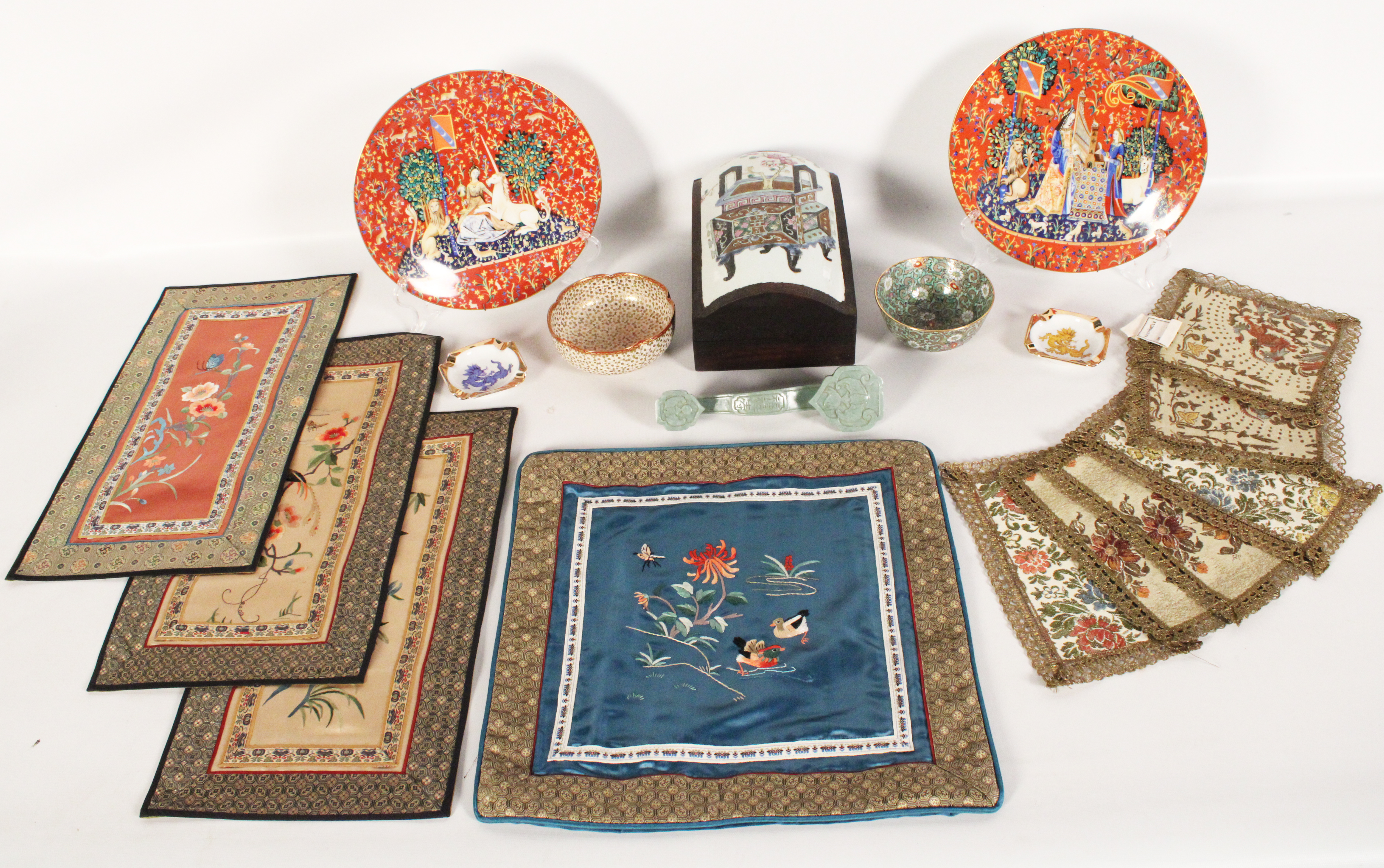 GROUP OF ASIAN DECORATIVE WORKS