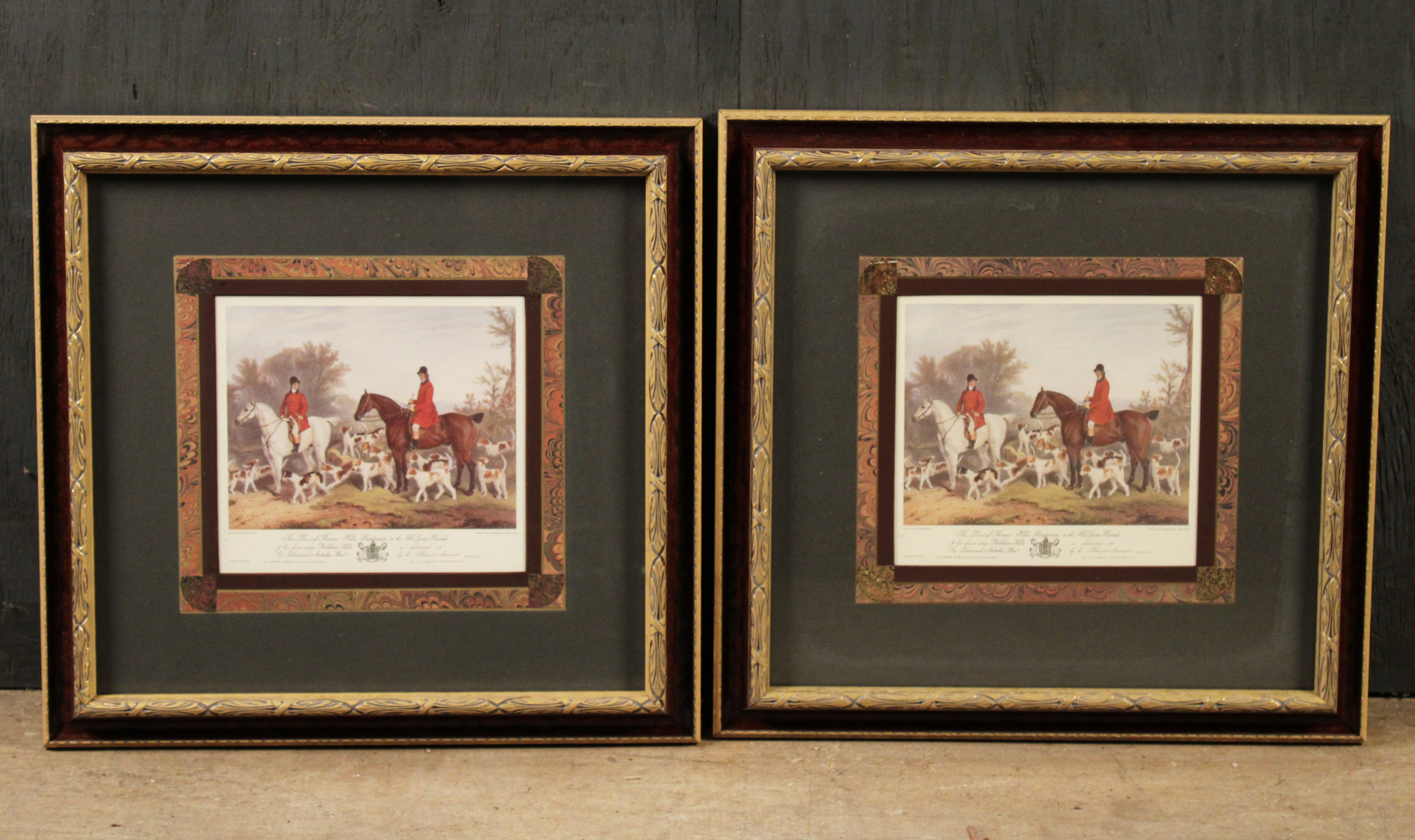PAIR OF FOXHUNT LITHOGRAPHS AFTER 35fce0