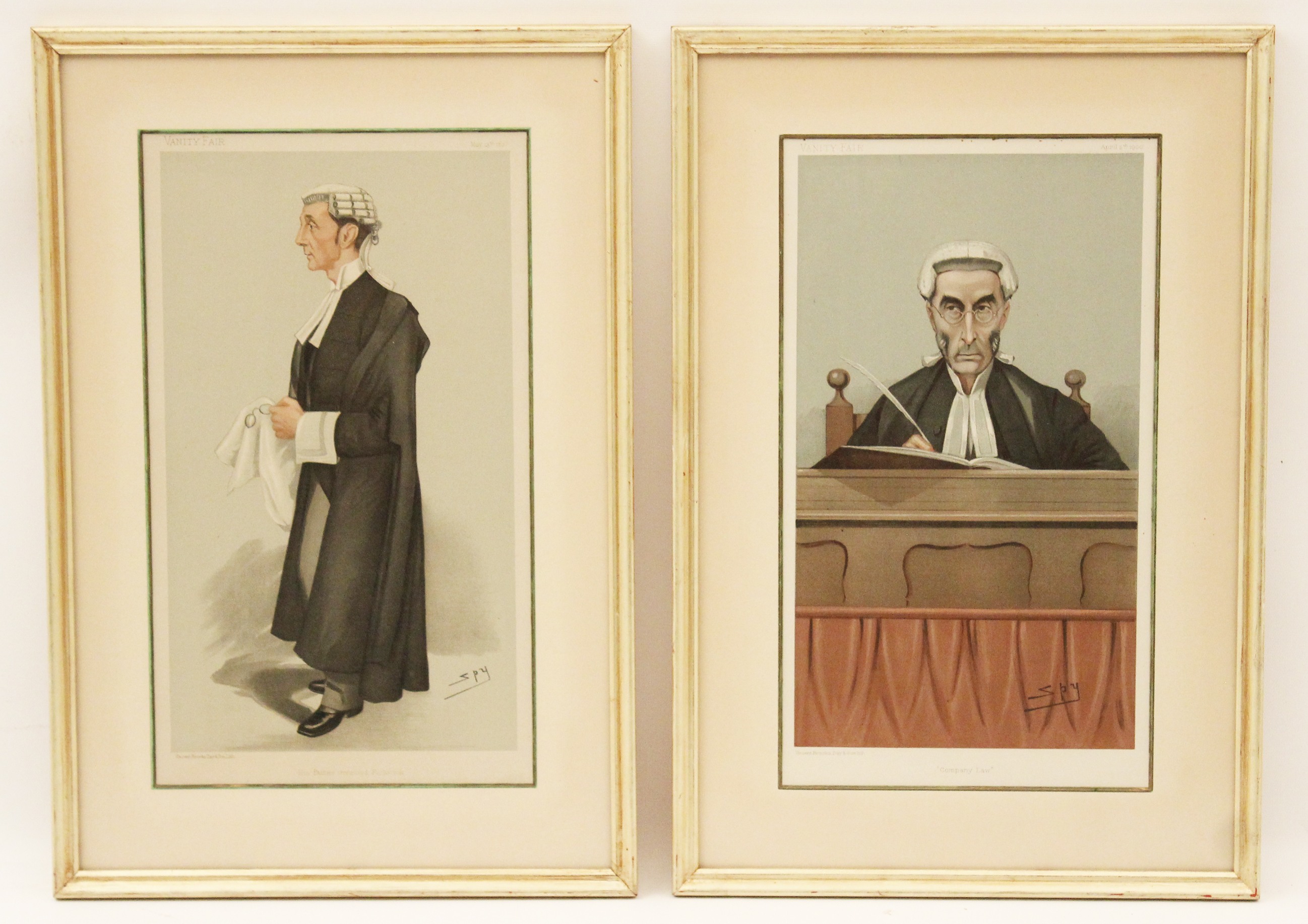 PAIR OF VANITY FAIR LITHOGRAPHS 35fd3c