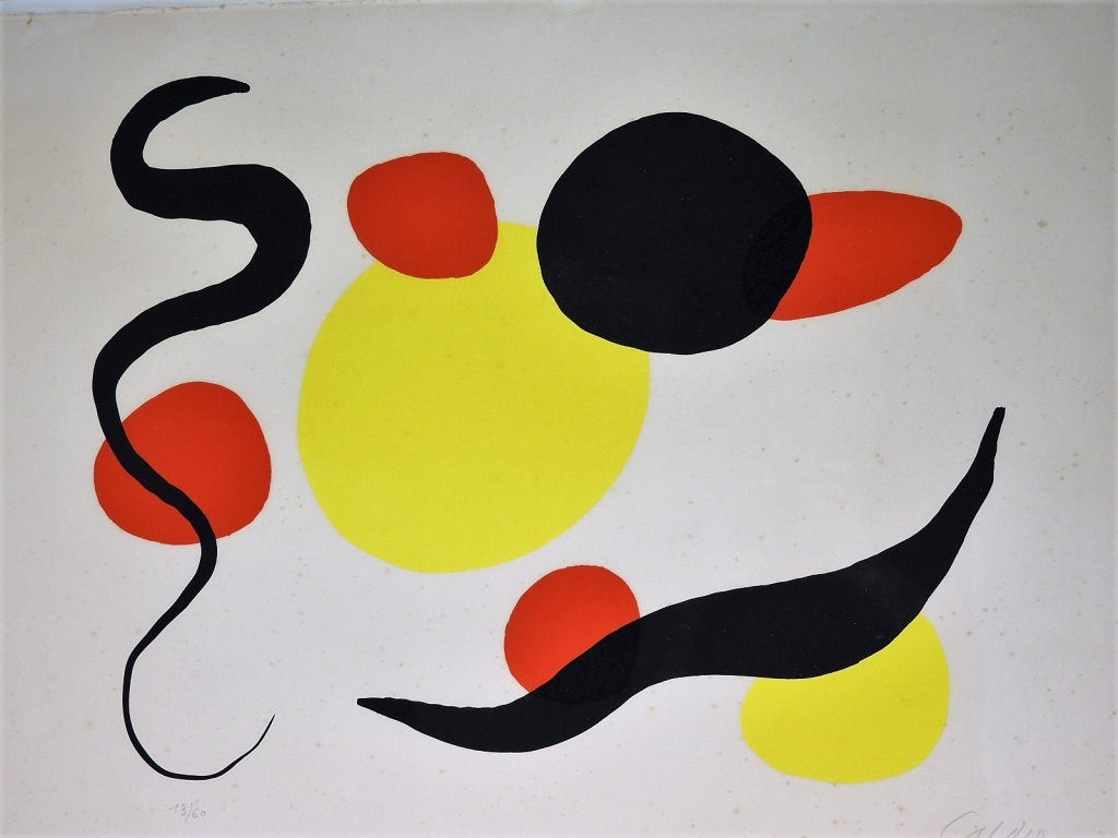 ALEXANDER CALDER CIRCLE SNAKE COMPOSITION