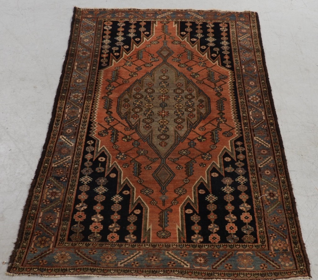 PERSIAN MAZLAGAN WOOL CARPET RUG