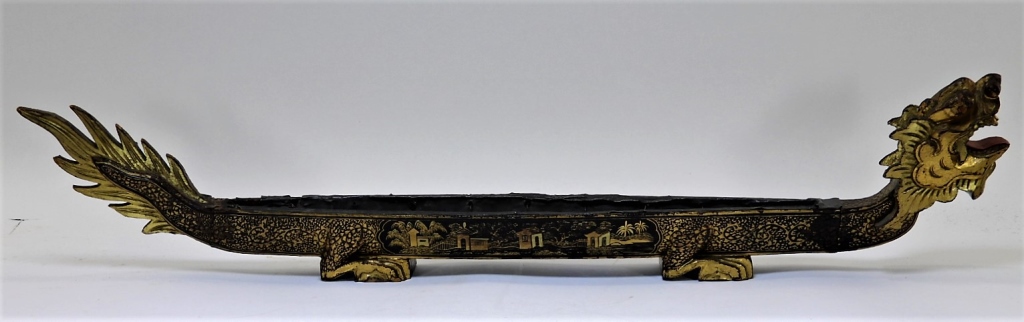 19C. CHINESE GILT LACQUERED WOOD