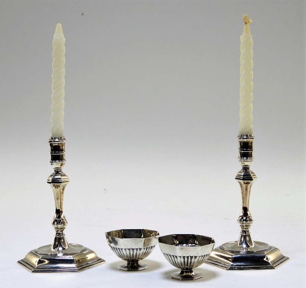 PR ENGLISH STERLING SILVER CANDLESTICKS 35fea9