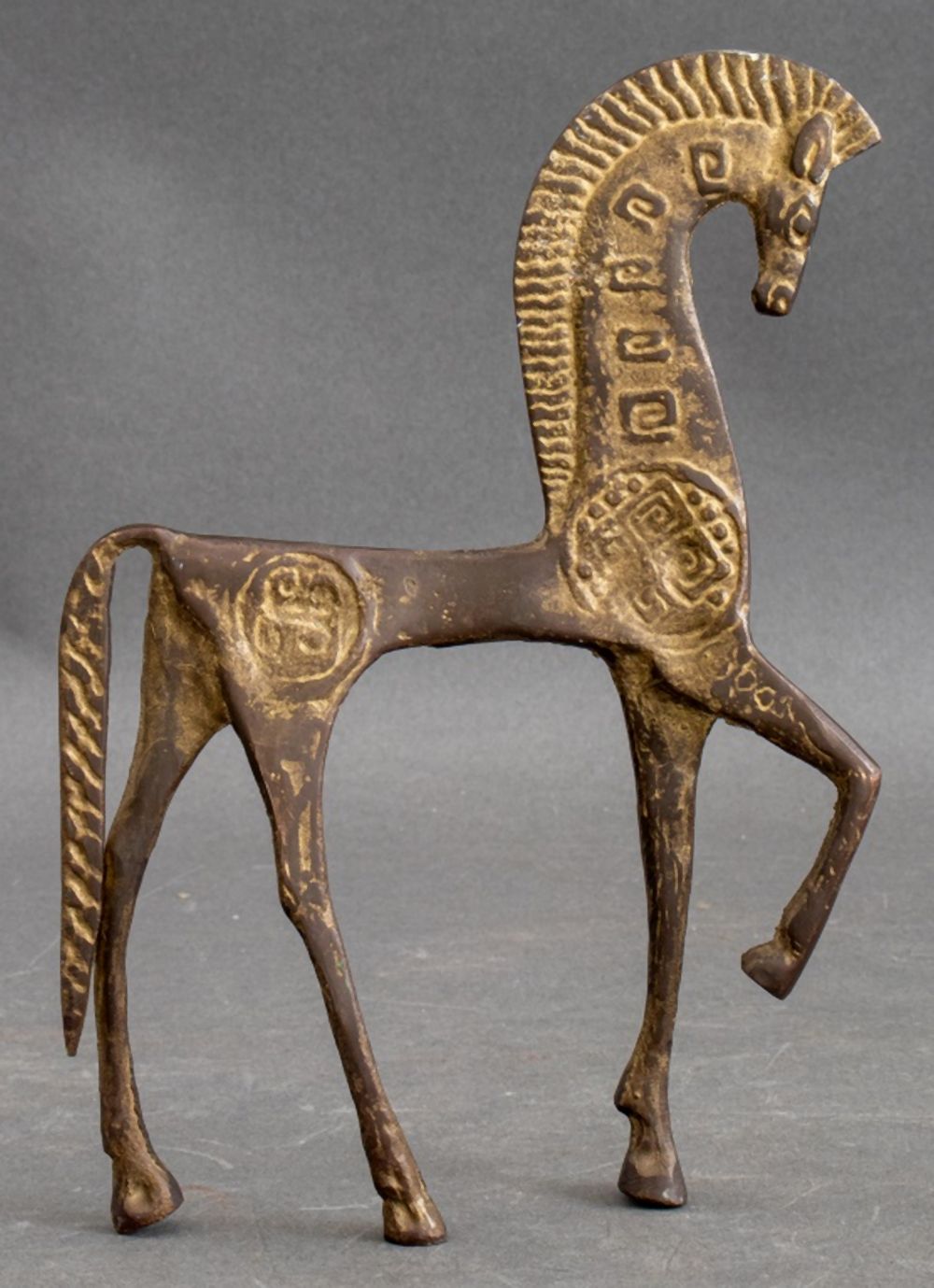 CHINESE ARCHAIC MANNER HORSE SCULPTURE 35fef2