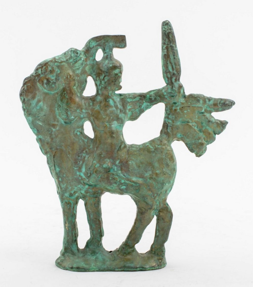 ITALIAN BRUTALIST ACHILLES VERDIGRIS