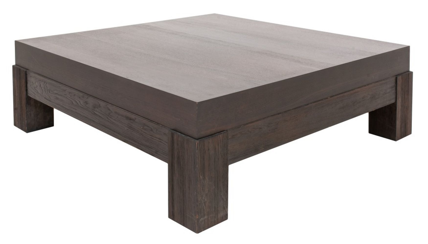 SQUARE WENGE STAINED OAK LOW TABLE 35ff14