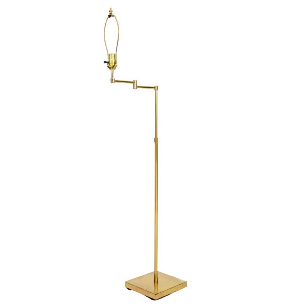 BRASS SWING-ARM FLOOR LAMP Brass