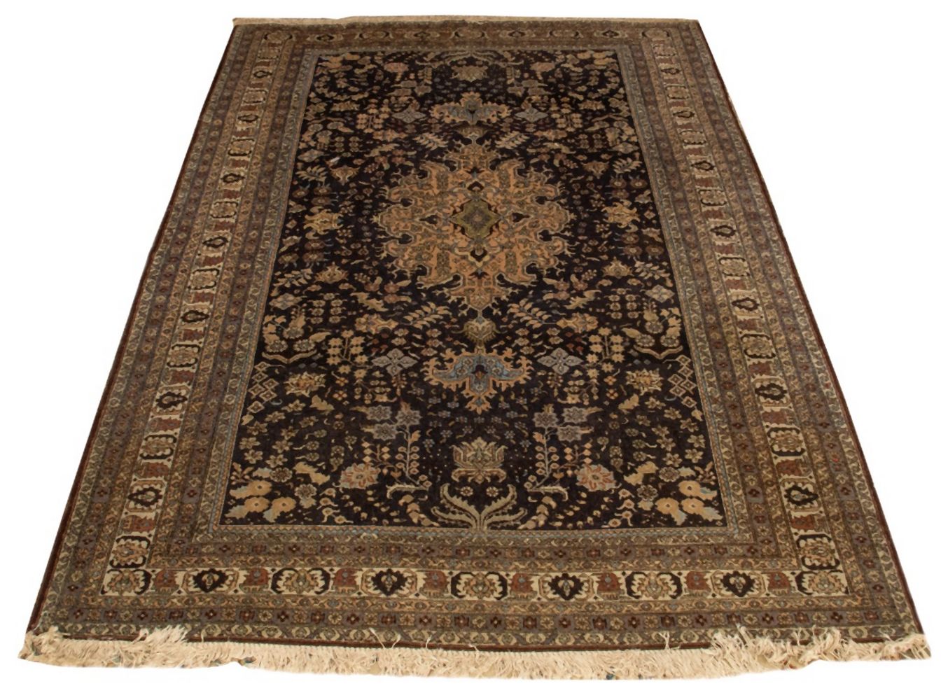 PERSIAN KASHAN RUG, 9' X 6' Persian