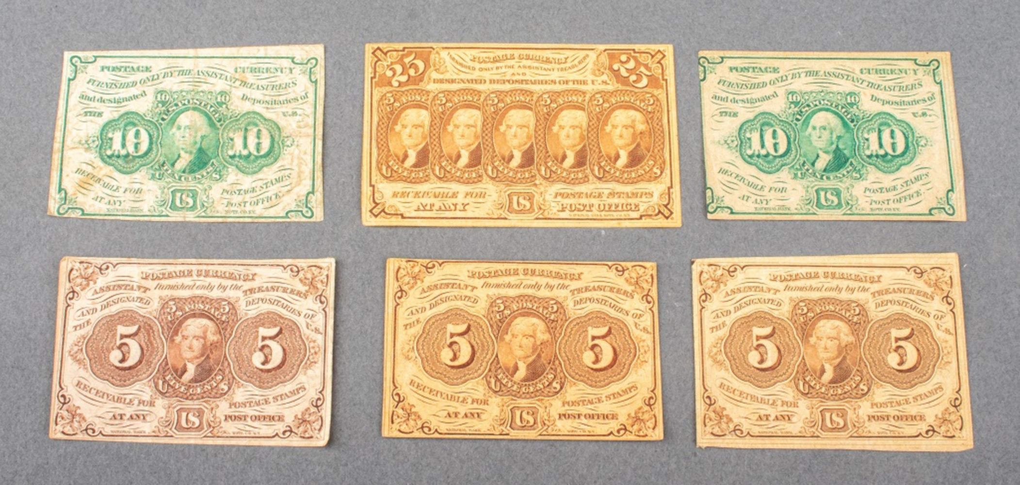 U.S. 1862 FRACTIONAL CURRENCY,