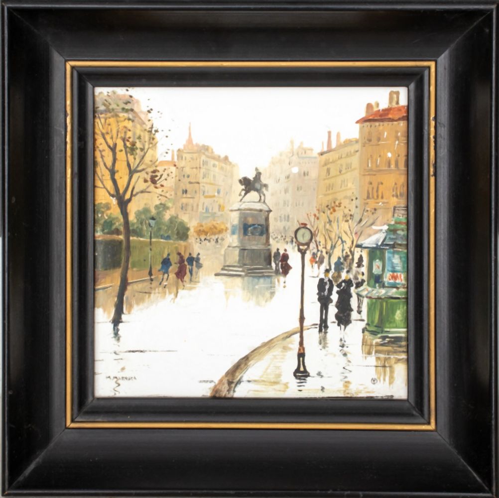 MARIO MARESCA A STREET IN PARIS OIL