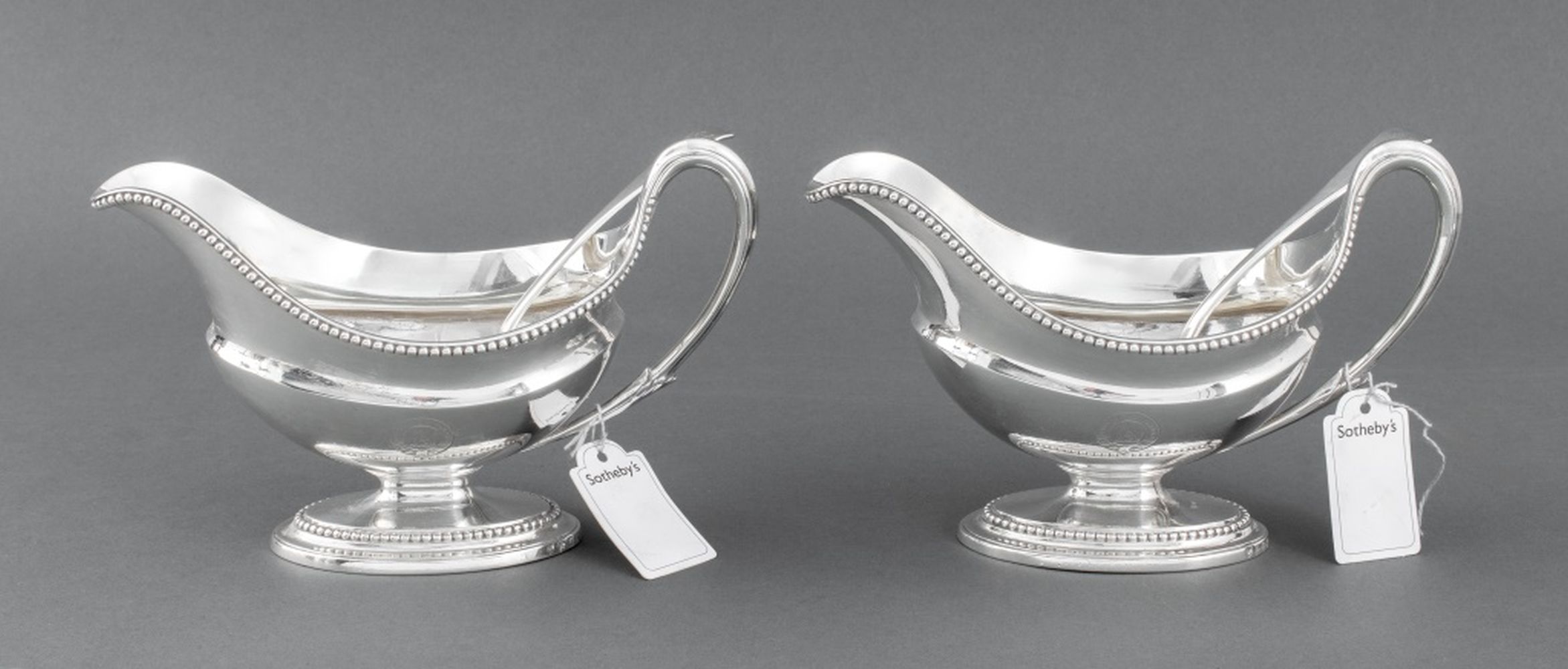 GEORGE III STERLING SAUCE BOATS 36004e