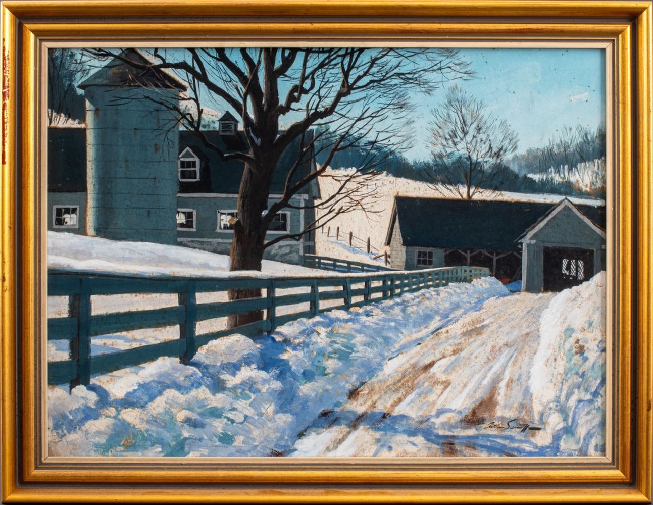 ARTHUR SARNOFF WINTER LANDSCAPE WITH