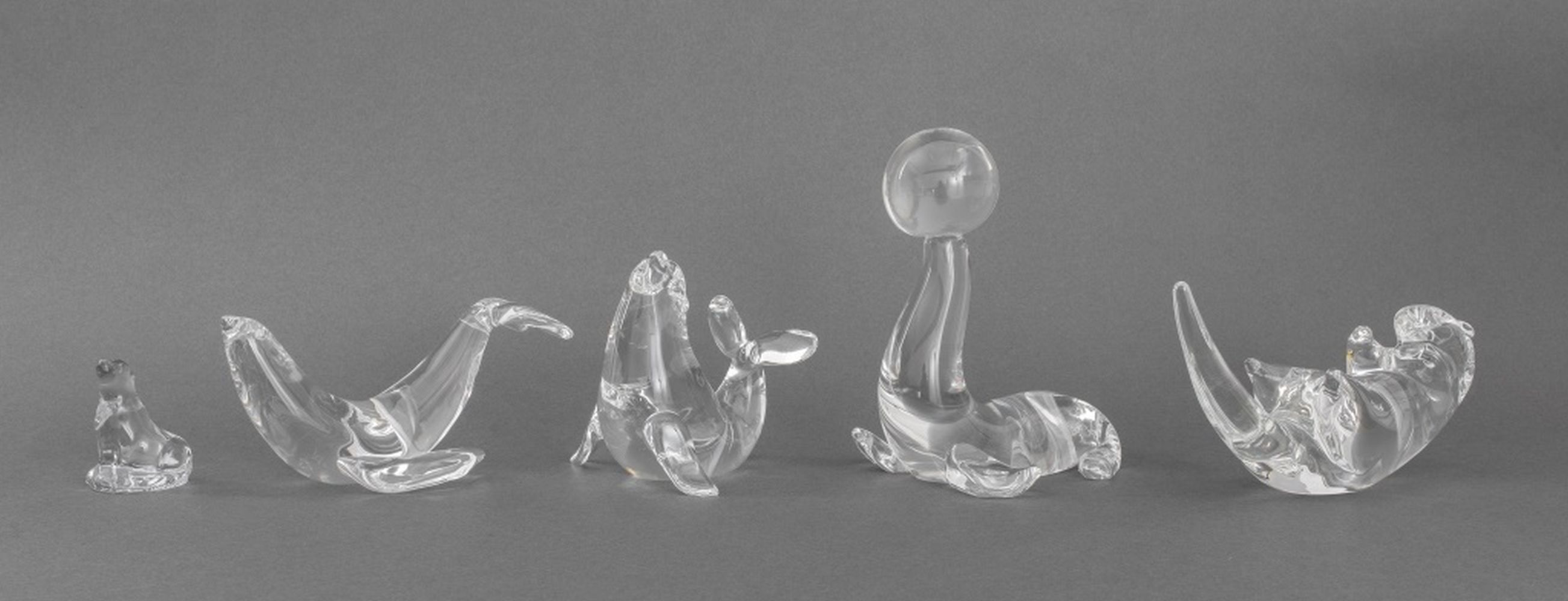 STEUBEN GLASS GROUP OF SEALS AND 360136