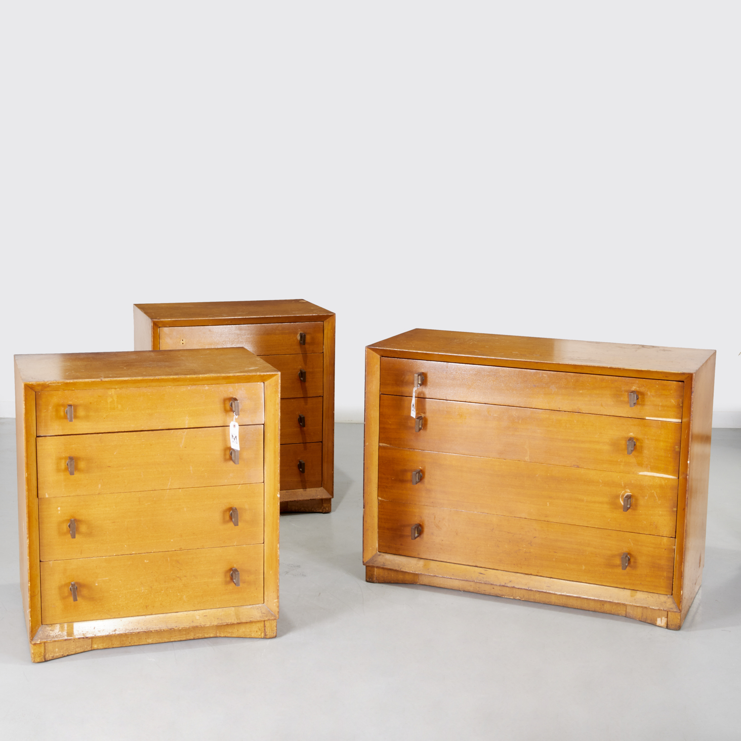 (3) PAUL FRANKL STYLE CHESTS OF