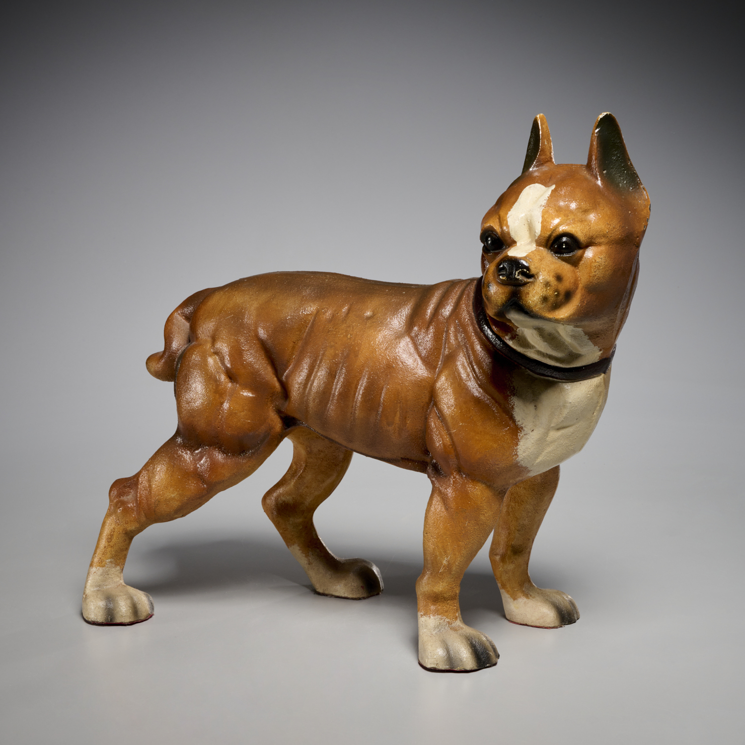 VINTAGE BOSTON TERRIER CAST IRON 360216