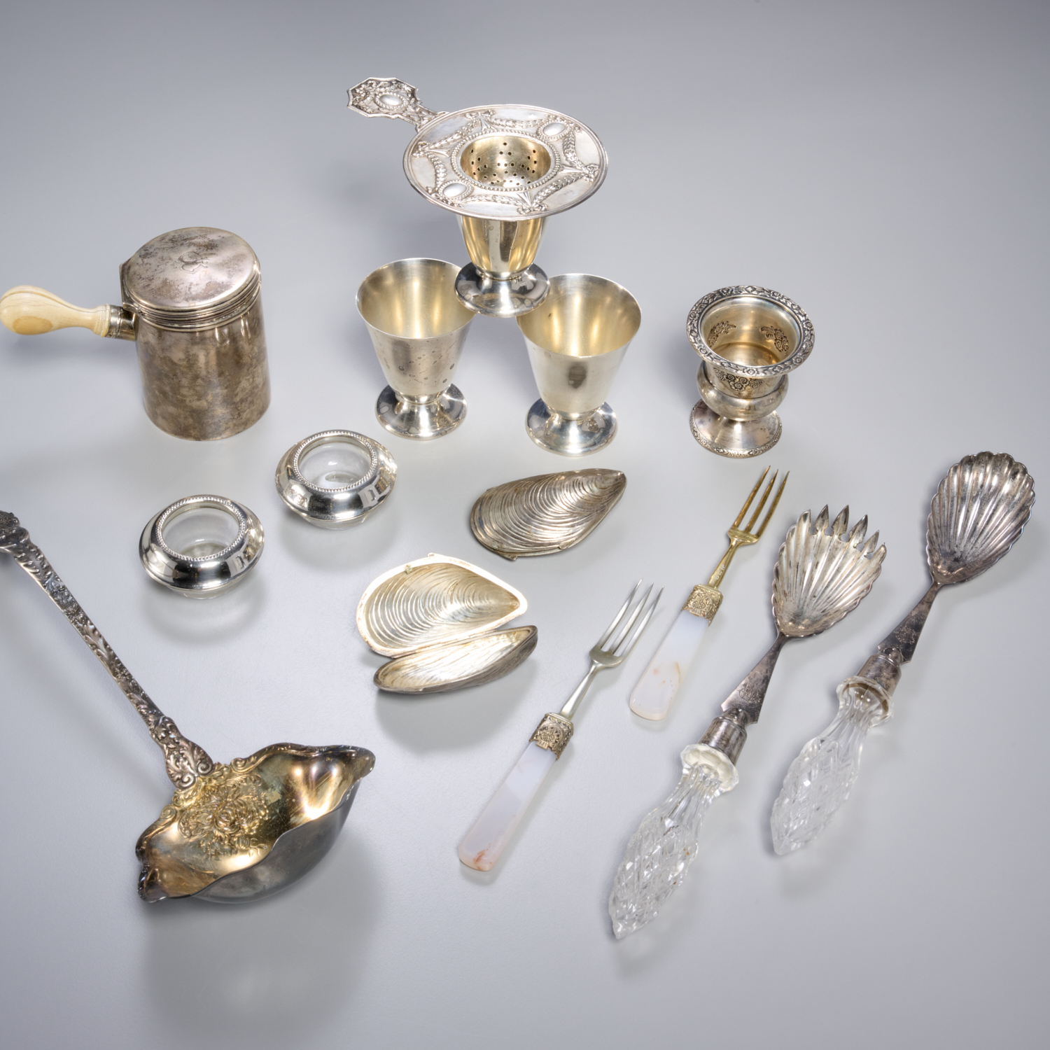  15 PIECE COLLECTION SILVER TABLEWARE 360255