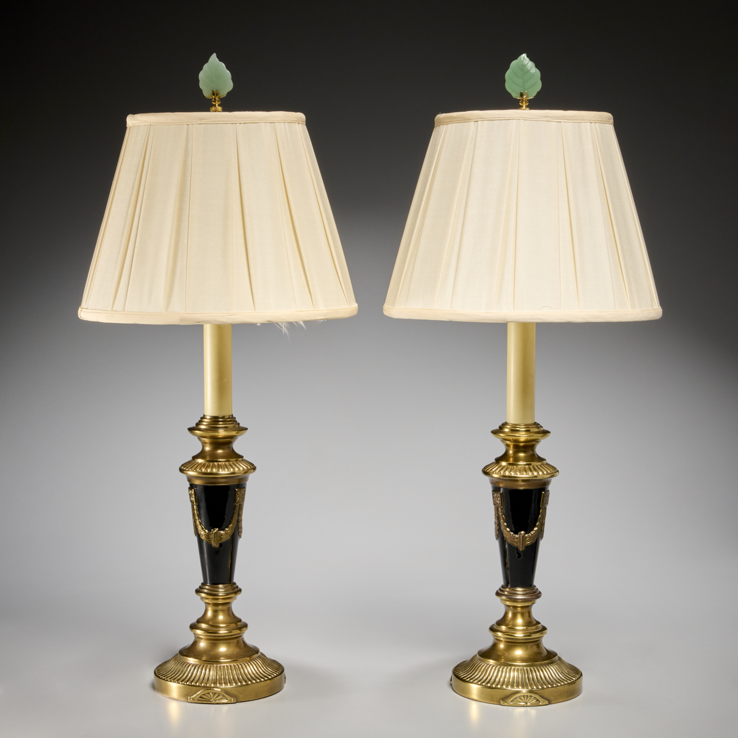 PAIR NEO-CLASSICAL STYLE BRASS