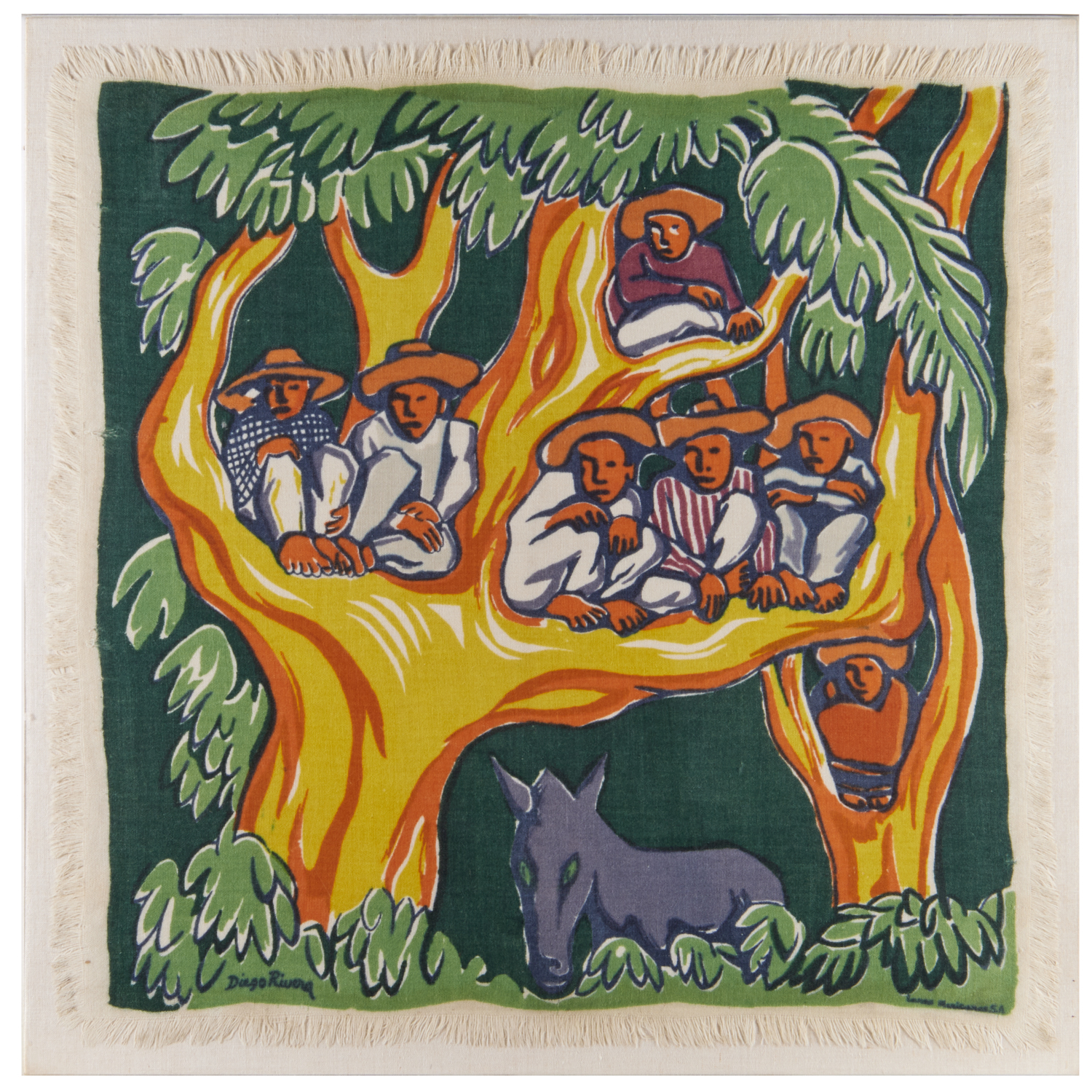 DIEGO RIVERA AFTER PRINTED TEXTILE  360278