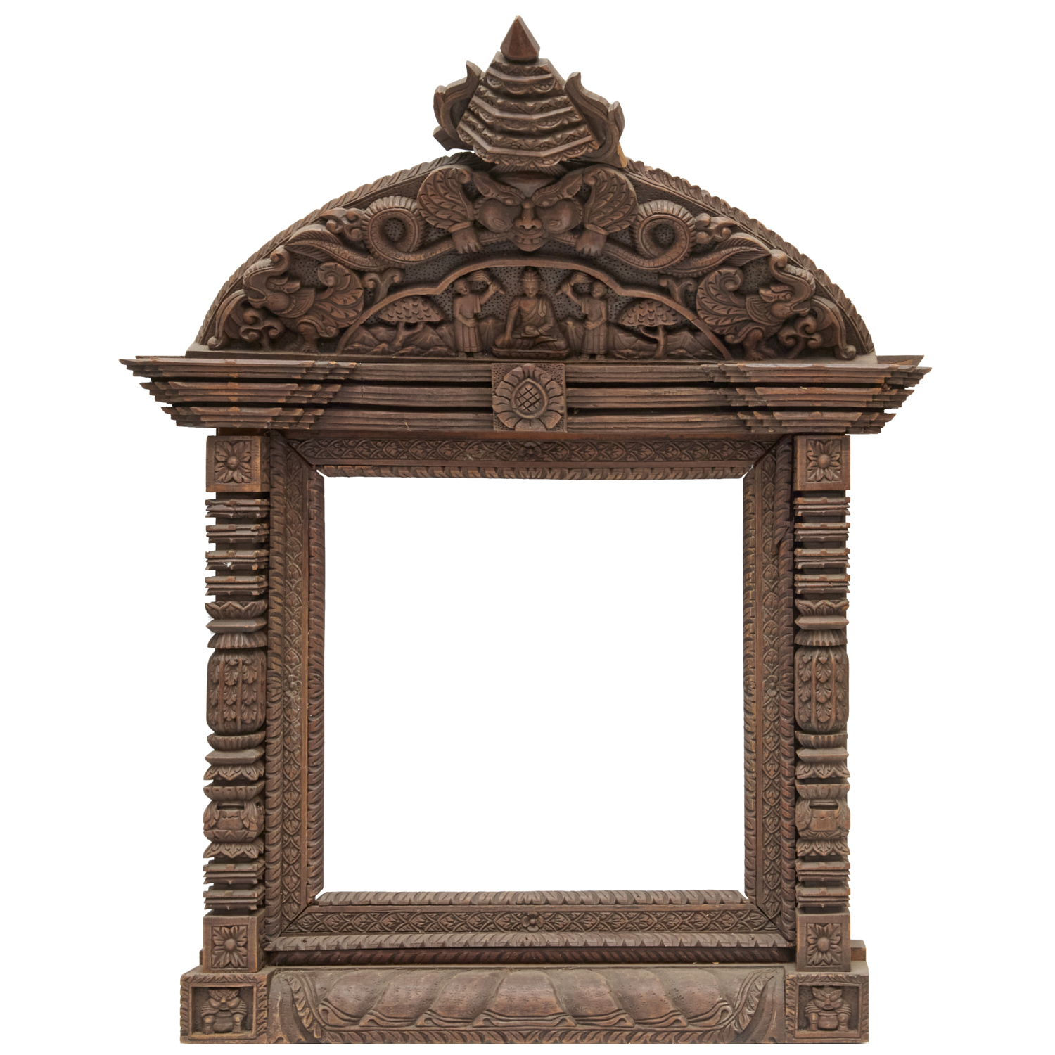 NEPALESE CARVED WOOD FRAME First 36031a