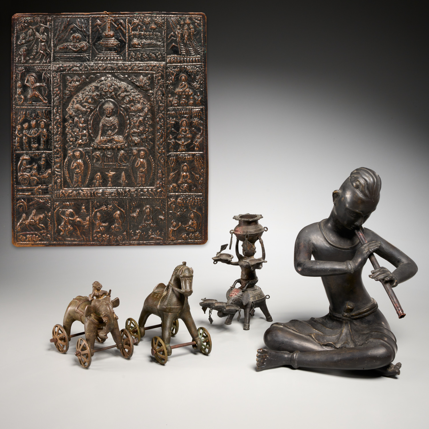 GROUP INDIAN AND HIMALAYAN METALWORK 360327