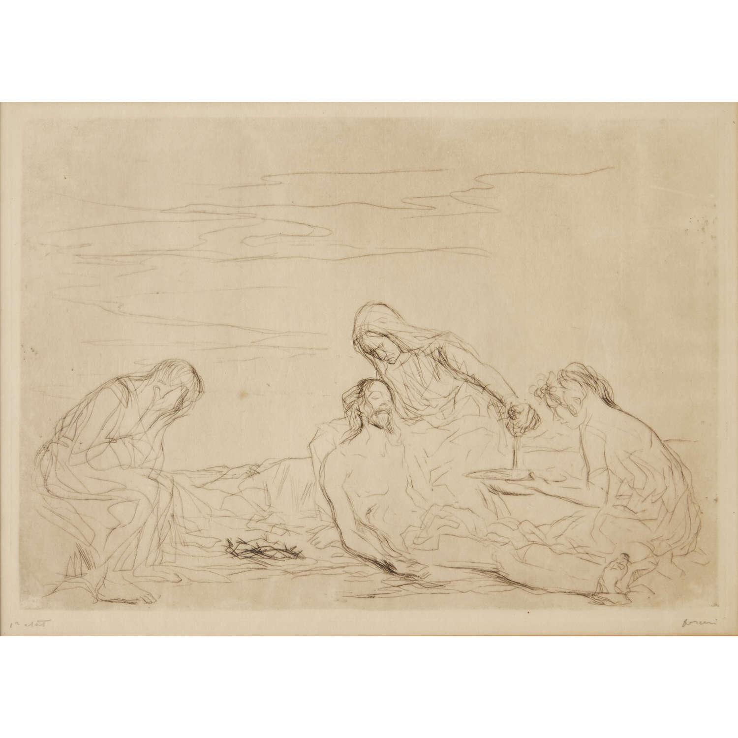 JEAN LOUIS FORAIN SIGNED ETCHING 360349