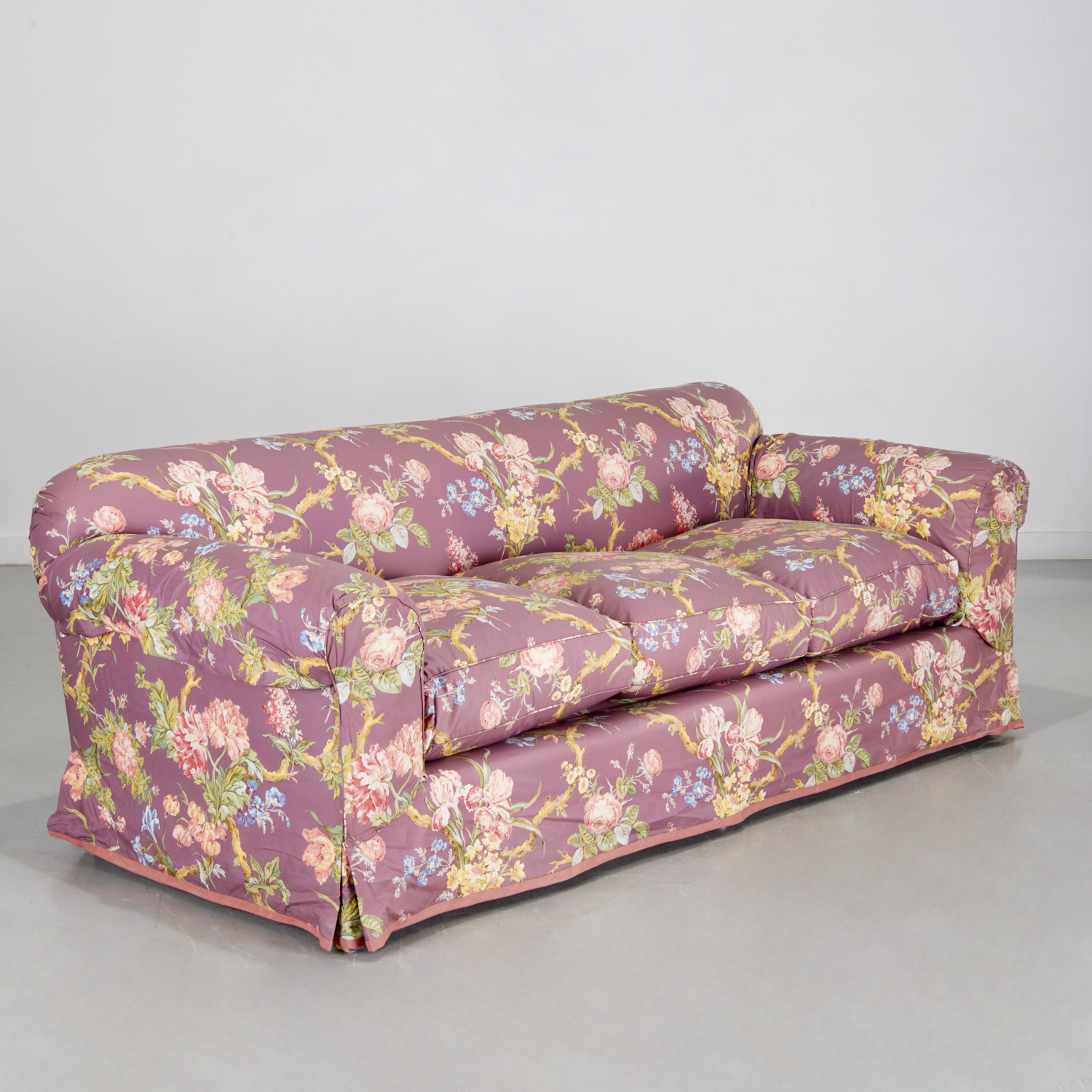 CUSTOM CONTEMPORARY FLORAL 3 SEAT 36035b