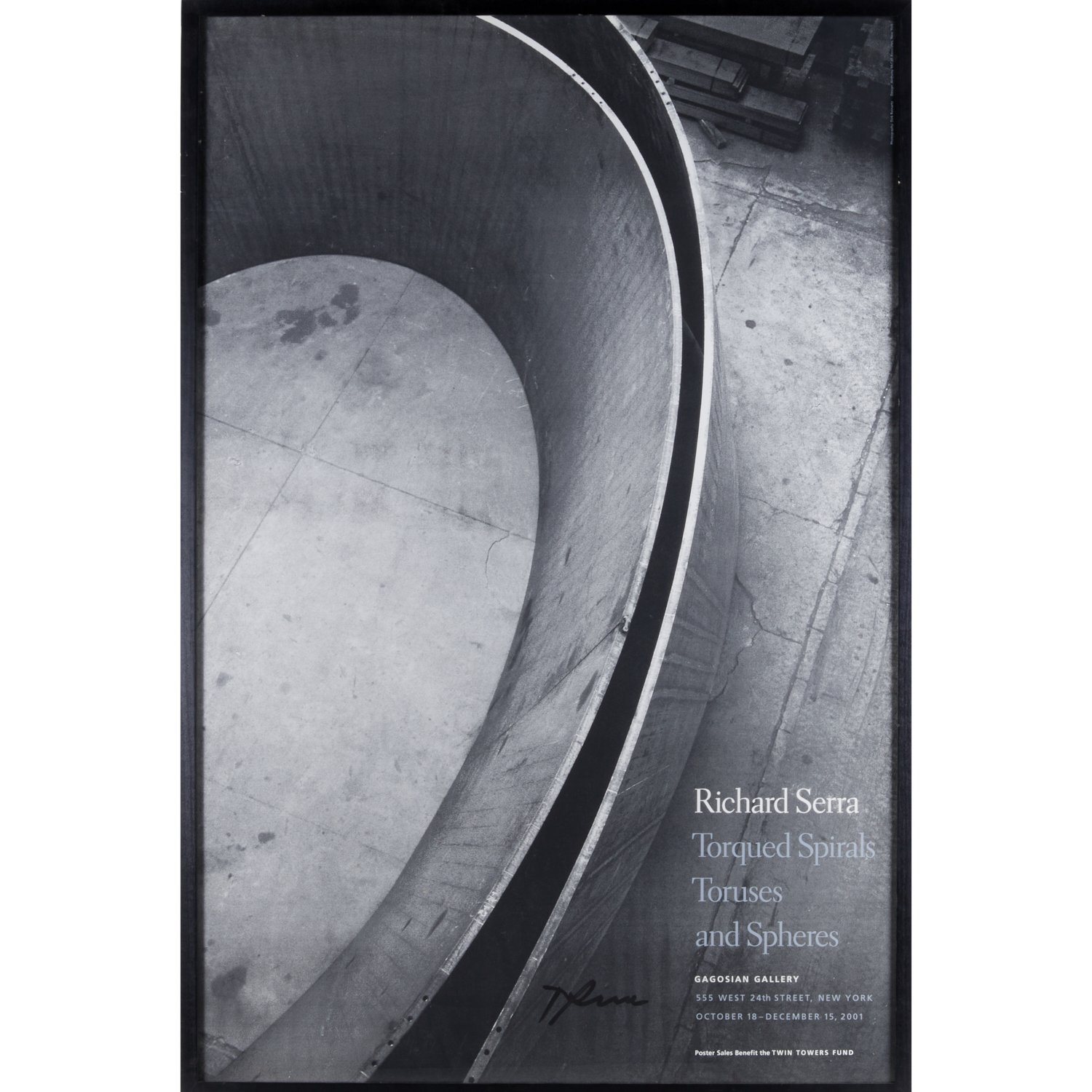 RICHARD SERRA EXHIBITION POSTER  36037e