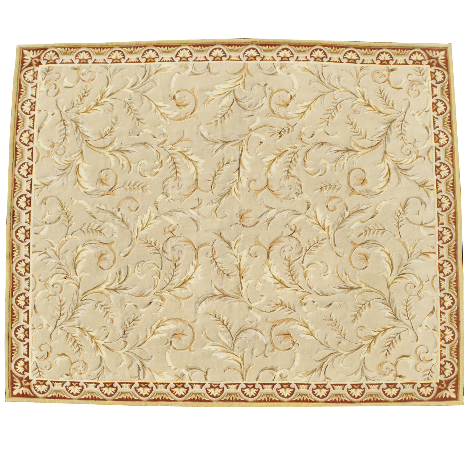 FRENCH TAPESTRY STYLE SCULPTED WOOL