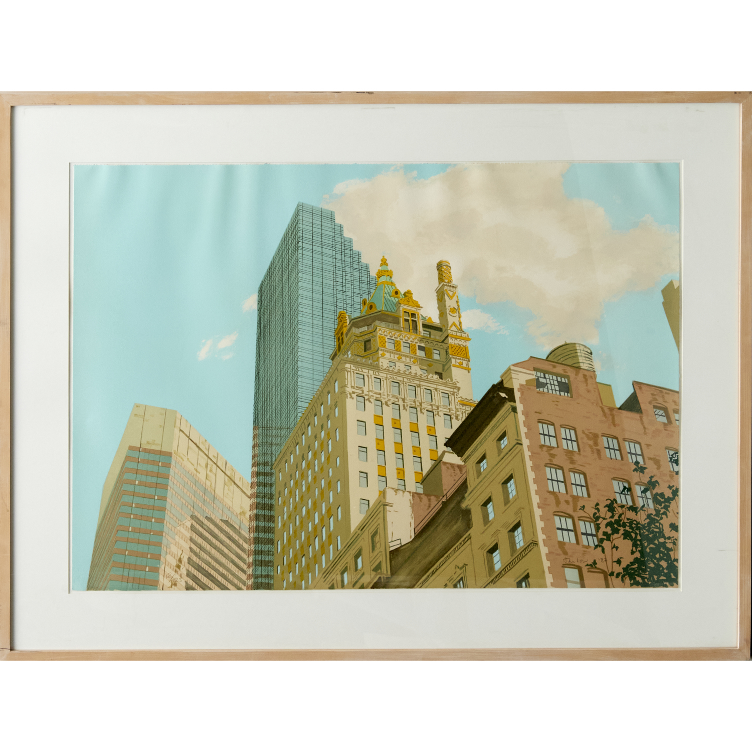 PHILIP TARLOW NEW YORK CITY LITHOGRAPH  3603b5