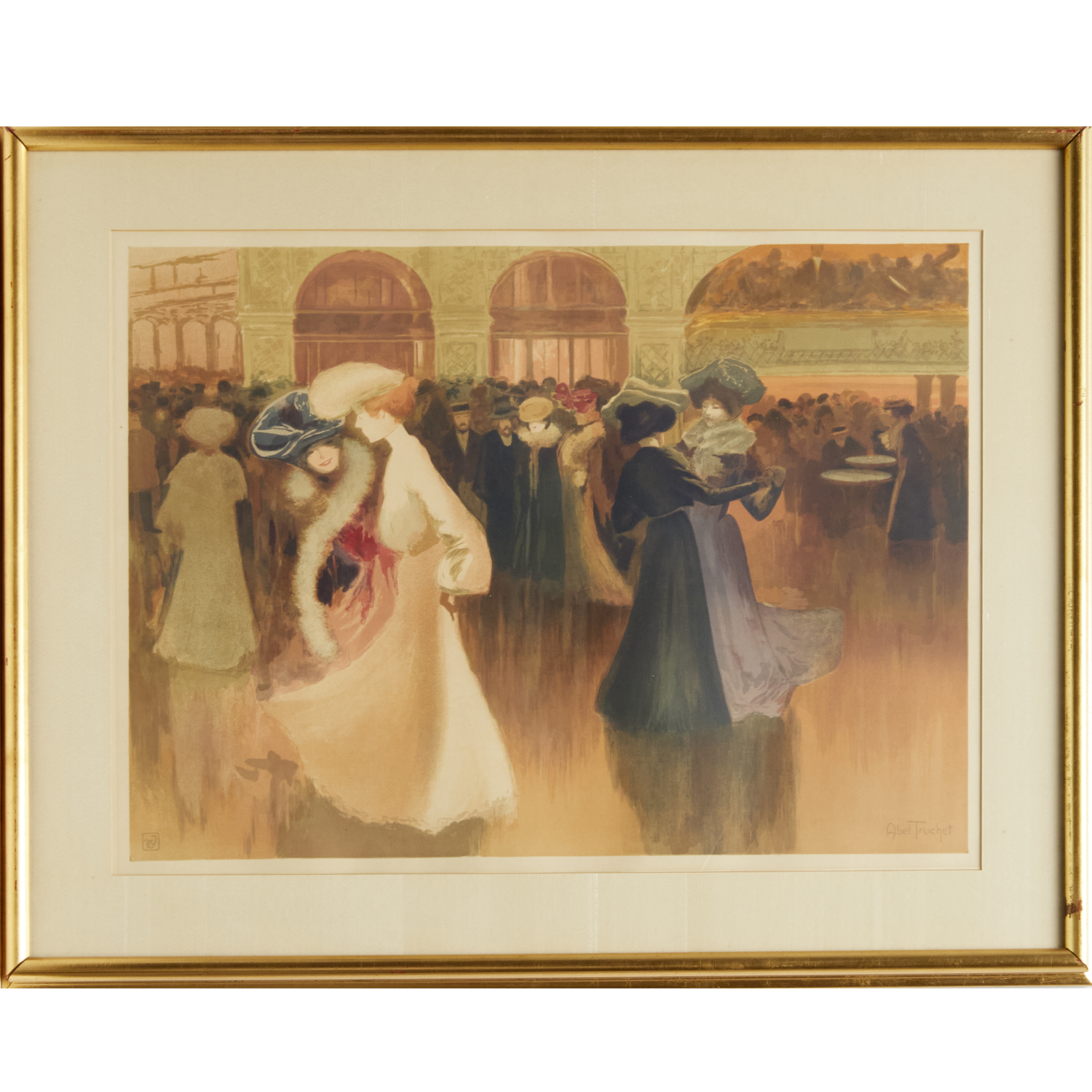 LOUIS ABEL TRUCHET COLOR LITHOGRAPH 3603da