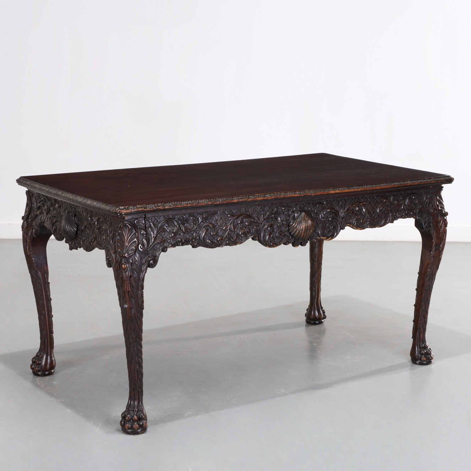 IRISH CHIPPENDALE LIBRARY TABLE  360402