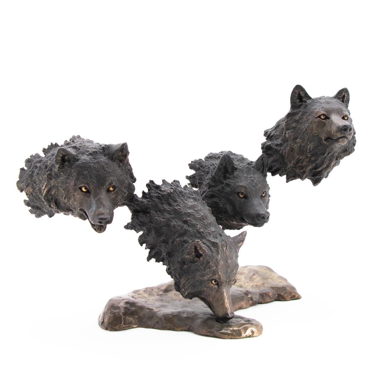 MARK HOPKINS, SURVIVAL, WOLF BRONZE