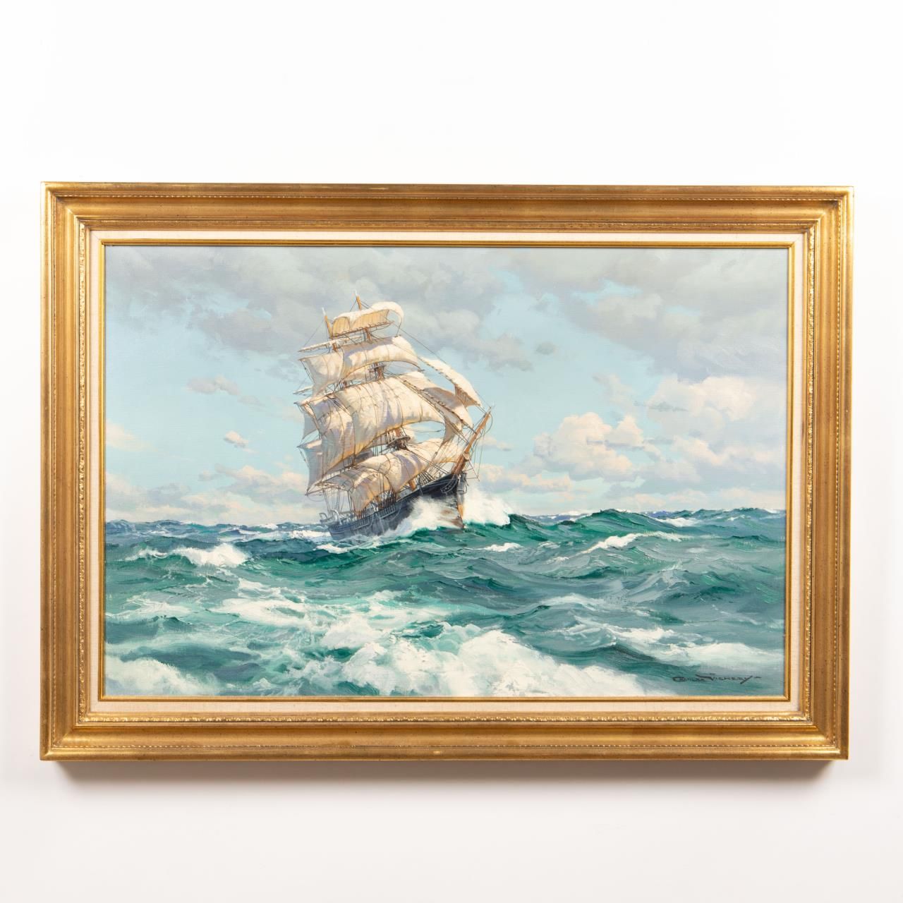 CHARLES VICKERY ROLLING SEA NAUTICAL 35dd4b