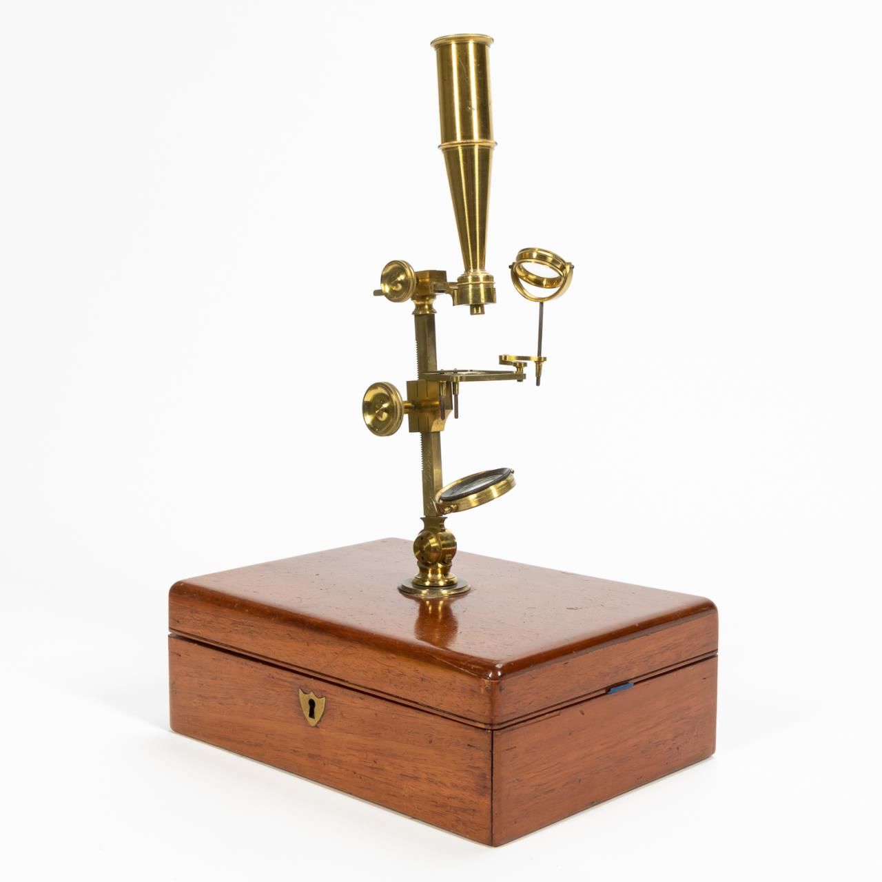 19TH C. CHARLES BAKER BINOCULAR MICROSCOPE