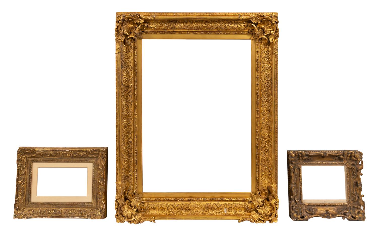 3 PCS GILTWOOD PAINTING OR MIRROR 35de0b