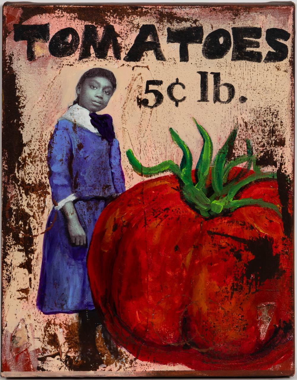 CEDRIC SMITH TOMATOES MIXED MEDIA 35dec0