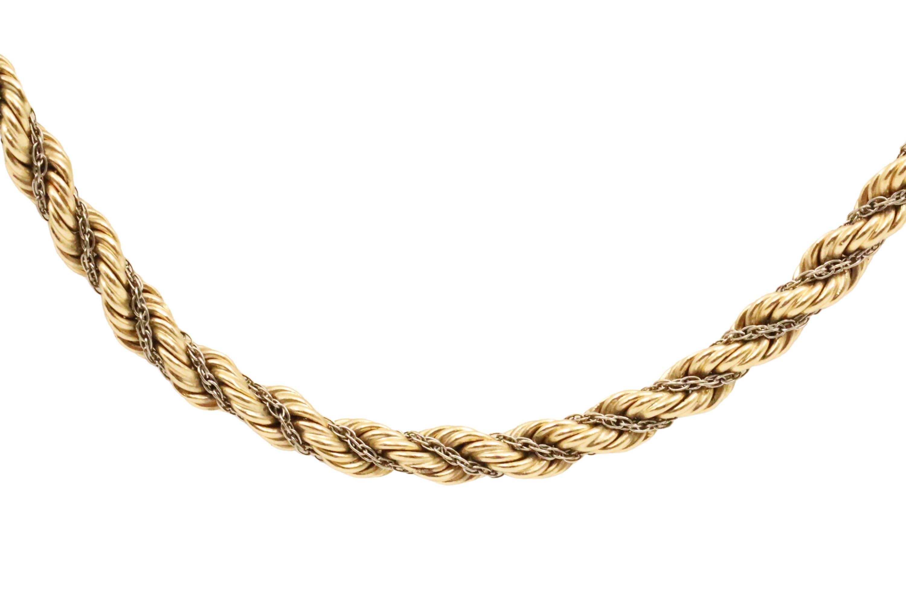 30" 14K YG ROPE CHAIN NECKLACE