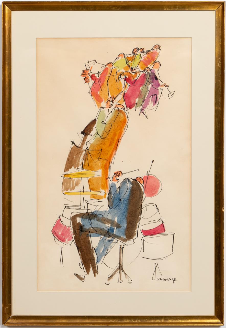 LEO MEIERSDORFF MODERN JAZZ WATERCOLOR 35df0e