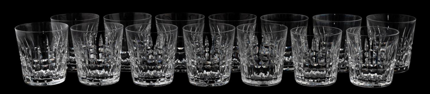 14 PCS, WATERFORD CRYSTAL, "GLENMORE"