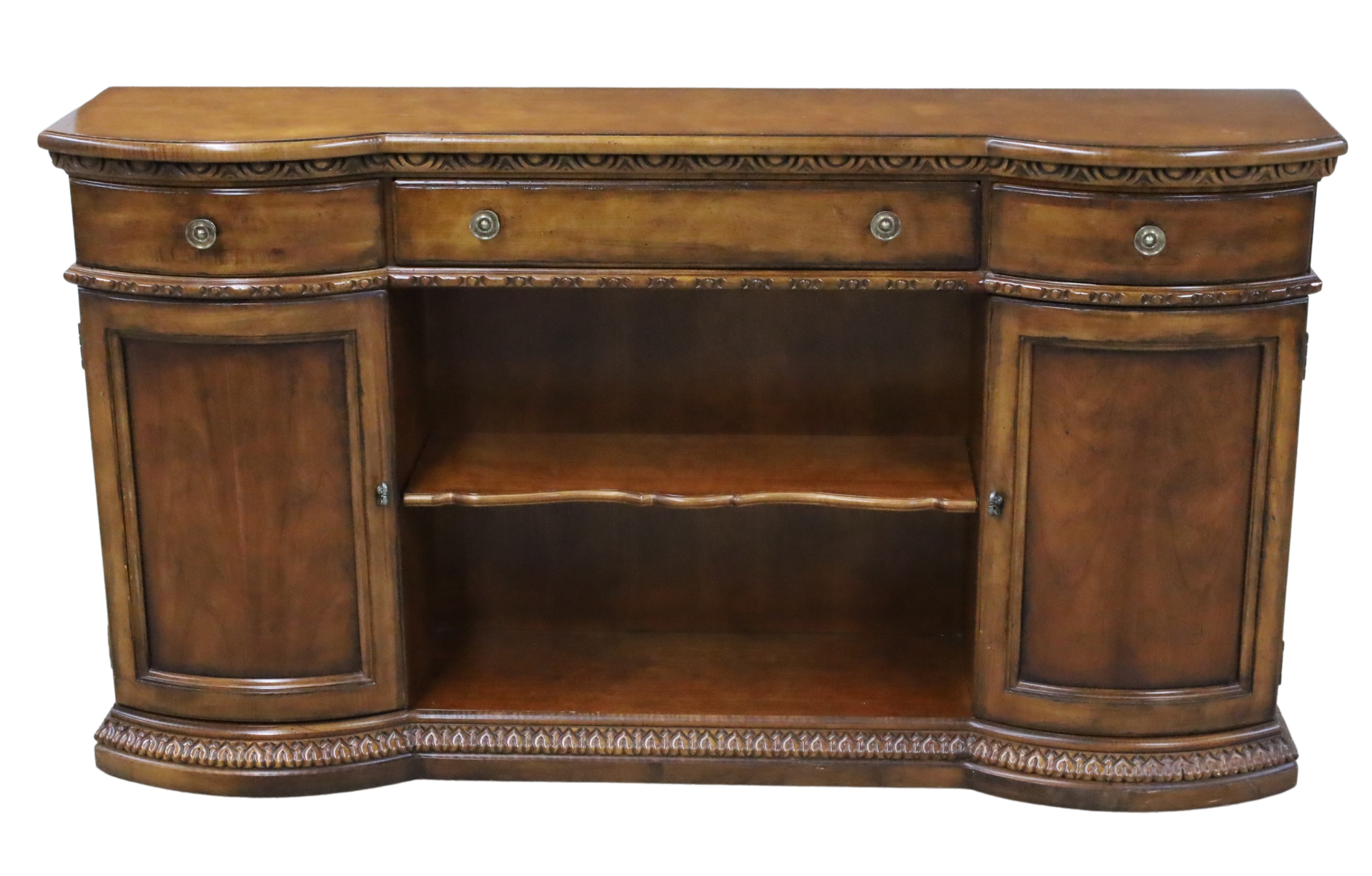 REGENCY STYLE FRUITWOOD CREDENZA 35df5b