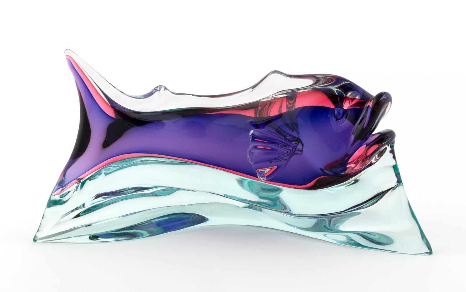 MURANO ART GLASS FISH IN THE STYLE 35df72