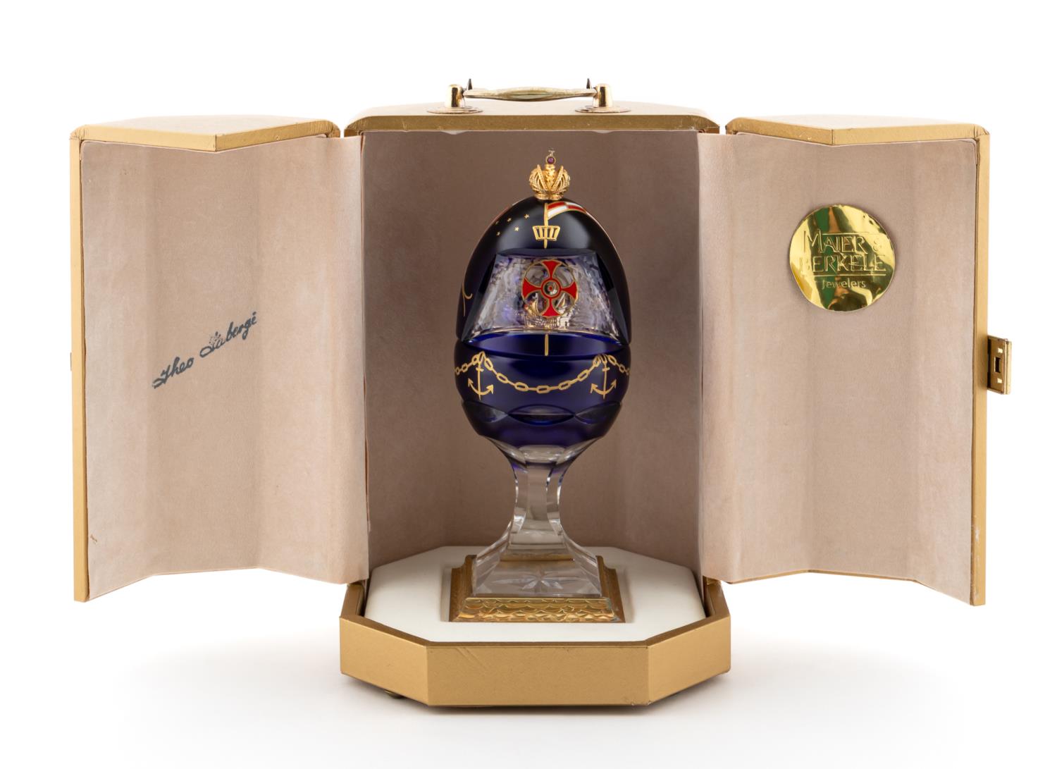 THEO FABERGE THE COLUMBUS EGG, WITH